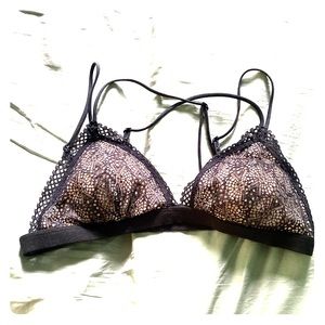 VICTORIA’S SECRET BLACK LACE BRALETTE